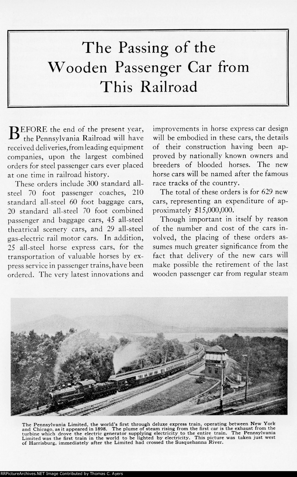 "Passing Of The Wooden Passenger Car," Page 3, 1928